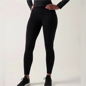NWOT-Athleta Black Altitude Edge Stash Tight Polartec Small